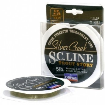 Монолеска DAIWA Silver Creek S.C. Line 6 Lb (0.205мм) - 100м
